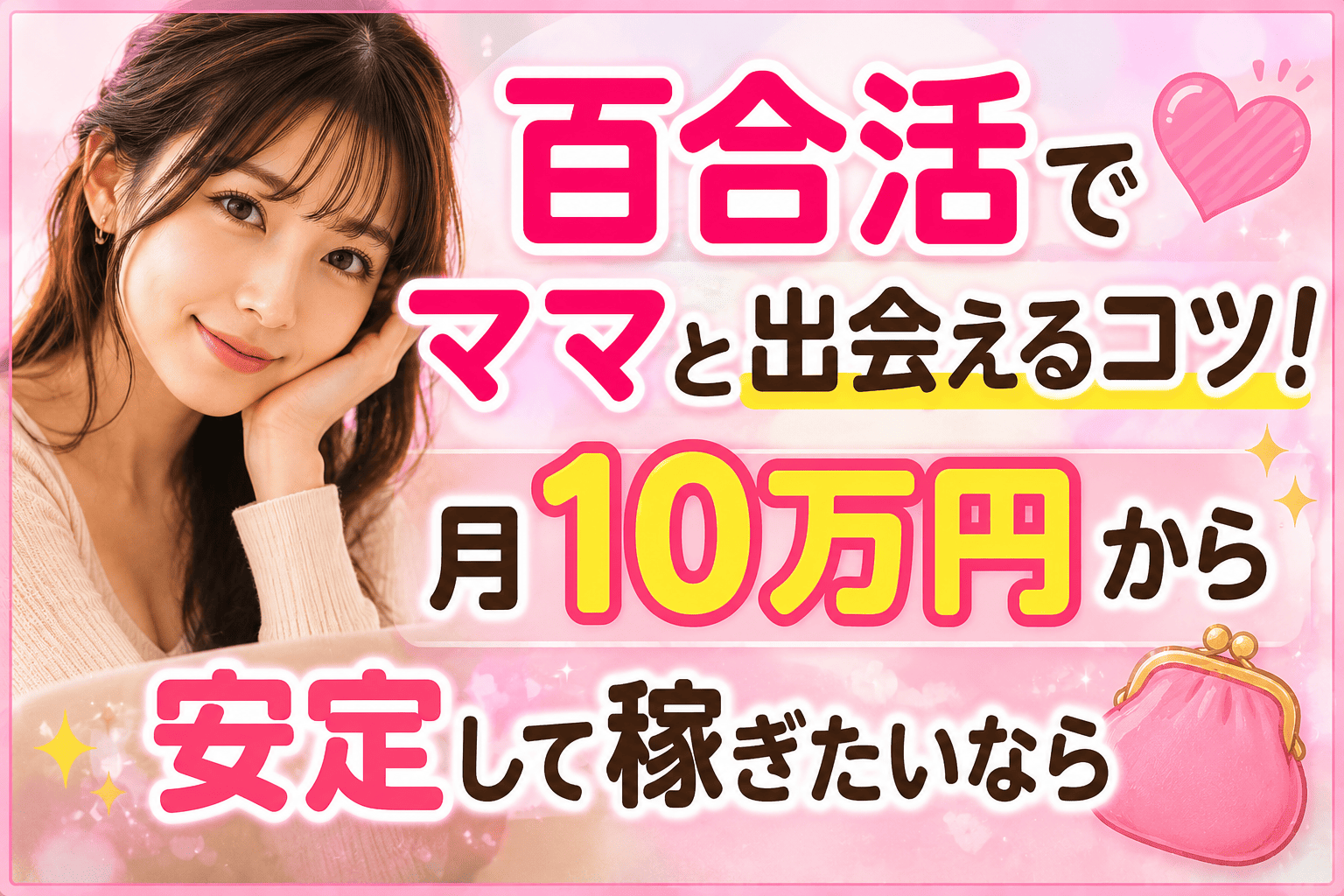 百合活でママと出会えるコツ!月10万円から安定して稼ぎたいなら